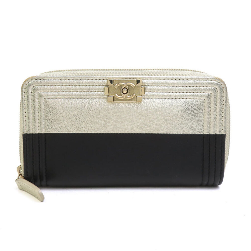 CHANEL Black Leather Wallet